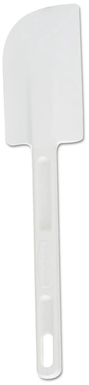 Rubbermaid Commercial Products Cold Temperature Scraper Spatula, White, 9.5 Inch, Clean-Rest Design Rubbermaid Commercial Products Cold Temperature Scraper Spatula, White, 9.5 Inch, Clean-Rest Design