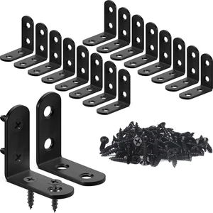 FATLODA 18PCS L Bracket Corner Brace, Stainless Steel Corner Bracket FATLODA 18PCS L Bracket Corner Brace, Stainless Steel Corner Bracket