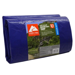 Ozark Trail Medium-Duty Polyethylene Tarp, 6 ft x 8 ft Ozark Trail Medium-Duty Polyethylene Tarp, 6 ft x 8 ft
