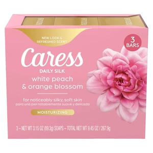 Caress Beauty Bar Soap with Daily Silk Extract and Floral Oil Essence for Noticeably Silky Soft Skin, 3.15oz, 3 Bars Caress Beauty Bar Soap with Daily Silk Extract and Floral Oil Essence for Noticeably Silky Soft Skin, 3.15oz, 3 Bars