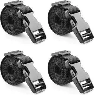 MAGARROW 1" Backpack Strap Buckle Packing Straps Adjustable 1-Inch Belt Outdoor, Pack of 4 MAGARROW 1" Backpack Strap Buckle Packing Straps Adjustable 1-Inch Belt Outdoor, Pack of 4
