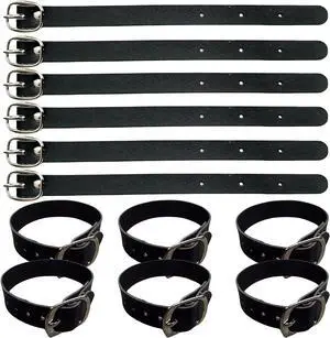 12 Pack Luggage Tag Strap Black Leather Luggage Labels Strap 8"x 0.5" Luggage Replacement Loop Straps with Buckle for ID Name Card Pass Holder Storage Hanging Travel Accessories 12 Pack Luggage Tag Strap Black Leather Luggage Labels Strap 8"x 0.5" Luggage Replacement Loop Straps with Buckle for ID Name Card Pass Holder Storage Hanging Travel Accessories