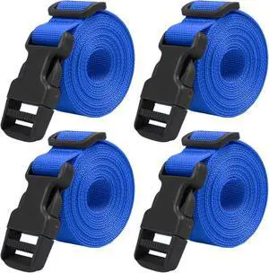 XTACER Backpack Accessory Strap Luggage Straps Cover Strap Sleeping Bag Strap with Buckle Blue- Release Buckle Straps (Blue- Release Buckle Straps (4-Pack)) XTACER Backpack Accessory Strap Luggage Straps Cover Strap Sleeping Bag Strap with Buckle Blue- Release Buckle Straps (Blue- Release Buckle Straps (4-Pack))