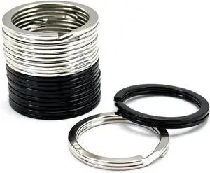 12 Pcs Metal Key Rings for Men Women,25 mm/1 Inch Flat O-Ring Keychain Rings Key Holder Round Split Keyrings Key Chain Clips,Key Carabiner Key Organizer for Home Office Car Keys(6 Silver,6 Black) 12 Pcs Metal Key Rings for Men Women,25 mm/1 Inch Flat O-Ring Keychain Rings Key Holder Round Split Keyrings Key Chain Clips,Key Carabiner Key Organizer for Home Office Car Keys(6 Silver,6 Black)