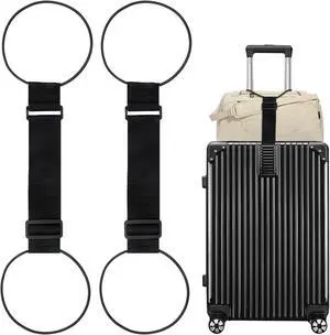 2 Pack Luggage Straps for Suitcases, Adjustable Bungee Elastic Belt | Adjustable Add A Bag Luggage Connector Straps for Suitcases, for Attaching Extra Bags Purse to Suitcase Handle,Easy to Travel 2 Pack Luggage Straps for Suitcases, Adjustable Bungee Elastic Belt | Adjustable Add A Bag Luggage Connector Straps for Suitcases, for Attaching Extra Bags Purse to Suitcase Handle,Easy to Travel