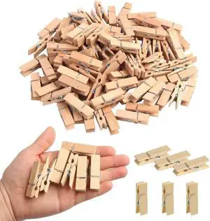 KIMOBER 1.77Inch Wide Wooden Clothespins,Sturdy Natural Wooden Craft Peg Pins Clips for Hanging Photos,Paper Crafts,100PCS KIMOBER 1.77Inch Wide Wooden Clothespins,Sturdy Natural Wooden Craft Peg Pins Clips for Hanging Photos,Paper Crafts,100PCS