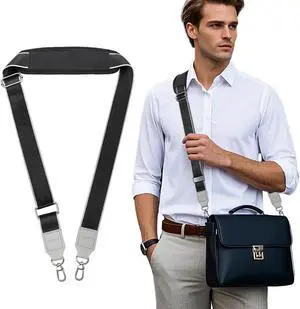 TiMOVO 57.1" Shoulder Strap Replacement Adjustable Black | Thick Soft Anti-Slip Pad & Metal Hooks, Replacement for Laptop Messenger Crossbody Briefcase Duffel Camera Bag TiMOVO 57.1" Shoulder Strap Replacement Adjustable Black | Thick Soft Anti-Slip Pad & Metal Hooks, Replacement for Laptop Messenger Crossbody Briefcase Duffel Camera Bag