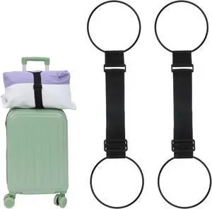 2 PCS Luggage Connector Straps, Add a Bag Luggage Straps | Adjustable Bungee Elastic Belt, to Connect Two Suitcases, for Travel Essentials, Secure Fastening, Bag Strap 2 PCS Luggage Connector Straps, Add a Bag Luggage Straps | Adjustable Bungee Elastic Belt, to Connect Two Suitcases, for Travel Essentials, Secure Fastening, Bag Strap