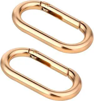 2 Pcs Spring O Ring Clip for Purse Strap Oval Snap Clip Gold Key Rings for Keychain Alloy Round Buckle Key Hook Purse Strap Extender Clip for Keys, Bag, Handbag, Crafts 1.93"×0.94" 2 Pcs Spring O Ring Clip for Purse Strap Oval Snap Clip Gold Key Rings for Keychain Alloy Round Buckle Key Hook Purse Strap Extender Clip for Keys, Bag, Handbag, Crafts 1.93"×0.94"