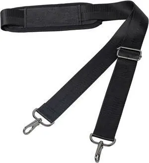 Adjustable Padded Shoulder Strap with Metal Swivel Hooks Universal Replacement for Laptop Bags, Camera Cases, Briefcases & Travel Duffels -Black Adjustable Padded Shoulder Strap with Metal Swivel Hooks Universal Replacement for Laptop Bags, Camera Cases, Briefcases & Travel Duffels -Black