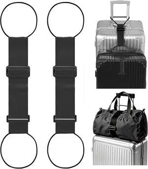 ZHEXI Luggage Straps for Suitcases, Connect Two Packages for TravelBlack | Adjustable Bungee Elastic Belte, Flexible and Sturdy Luggage Accessories, Luggage Connector Straps Travel Essentials ZHEXI Luggage Straps for Suitcases, Connect Two Packages for TravelBlack | Adjustable Bungee Elastic Belte, Flexible and Sturdy Luggage Accessories, Luggage Connector Straps Travel Essentials