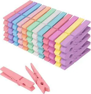 Colored Clothes pins 12 Color, Colorful ClothesPins Wooden Clips for Photos Pictures Decorative Crafts, Decoration clothespins Clothing Hanging clothespins 2.9inch 50PCS (Rainbow Colors) Colored Clothes pins 12 Color, Colorful ClothesPins Wooden Clips for Photos Pictures Decorative Crafts, Decoration clothespins Clothing Hanging clothespins 2.9inch 50PCS (Rainbow Colors)