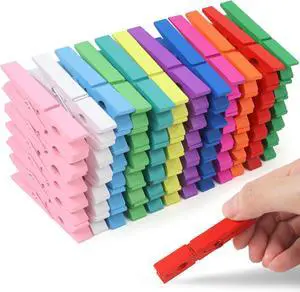 Phinus 72 Pcs Colorful Wooden Clothes Pins, 2.9 Inch 12 Colors Clothes Pins for Hanging Clothes, Pictures, Photos, Classroom, Crafts, Decoration, Colorful Clothespins Heavy Duty Phinus 72 Pcs Colorful Wooden Clothes Pins, 2.9 Inch 12 Colors Clothes Pins for Hanging Clothes, Pictures, Photos, Classroom, Crafts, Decoration, Colorful Clothespins Heavy Duty