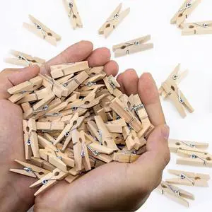 1.4 Inch Mini Clothes Pins for Photo, 130 Pcs Small Clothes Pins, Wooden | Clothespins for Baby Shower, Party, Crafts DIY Project 1.4 Inch Mini Clothes Pins for Photo, 130 Pcs Small Clothes Pins, Wooden | Clothespins for Baby Shower, Party, Crafts DIY Project