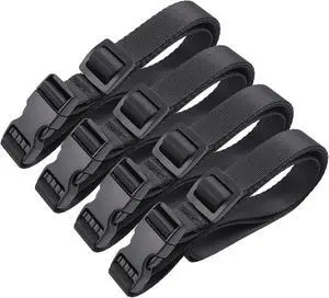 Vigorport Utility Straps Quick Release Nylon Backpack Accessory Bag Strap | Adjustable Nylon Travel Belt, Multi Purpose Compression Straps, Sleeping Bag Strap for Hiking, Travel, Outdoor Sports-4 Pack Vigorport Utility Straps Quick Release Nylon Backpack Accessory Bag Strap | Adjustable Nylon Travel Belt, Multi Purpose Compression Straps, Sleeping Bag Strap for Hiking, Travel, Outdoor Sports-4 Pack