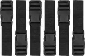 6 Pack Luggage Nylon Straps with Quick Release Buckle Utility Straps for Travel Packing Outdoor Sports, M, Black 6 Pack Luggage Nylon Straps with Quick Release Buckle Utility Straps for Travel Packing Outdoor Sports, M, Black