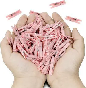 50 PCS 1.32 Inch Pink Clothes Pin Mini Clothespins Plastic Clothespins PinkPins Plastic Clothespins for Clothing Hanging Closepins Photos Pictures Decoration Clip Decorative Crafts Pegs (50, Pink) 50 PCS 1.32 Inch Pink Clothes Pin Mini Clothespins Plastic Clothespins PinkPins Plastic Clothespins for Clothing Hanging Closepins Photos Pictures Decoration Clip Decorative Crafts Pegs (50, Pink)