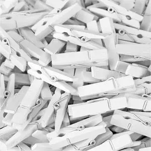 CleverDelights 1.4 Inch White Mini Wood Clothespins - Photos Pictures Arts and Crafts - 1 3/8" (3.5cm) Length (50) CleverDelights 1.4 Inch White Mini Wood Clothespins - Photos Pictures Arts and Crafts - 1 3/8" (3.5cm) Length (50)