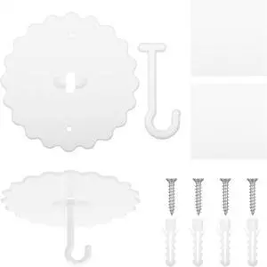 2 Set Ceiling Mosquito Net Hooks, Super Glue Bed Canopy Hooks White Dome Mosquitoes Nets Hook Bed Hanger Hook for Hanging Mosquito Net 2 Set Ceiling Mosquito Net Hooks, Super Glue Bed Canopy Hooks White Dome Mosquitoes Nets Hook Bed Hanger Hook for Hanging Mosquito Net