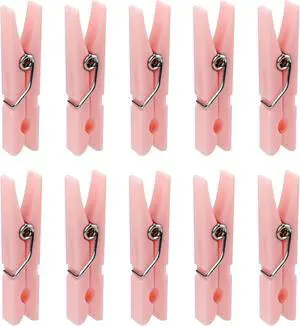 30 Pcs Mini Clothes Pins, 1.4 Inch Plastic Clothes Pins for Baby Shower Games Party Decorations DIY Crafts (Pink) 30 Pcs Mini Clothes Pins, 1.4 Inch Plastic Clothes Pins for Baby Shower Games Party Decorations DIY Crafts (Pink)