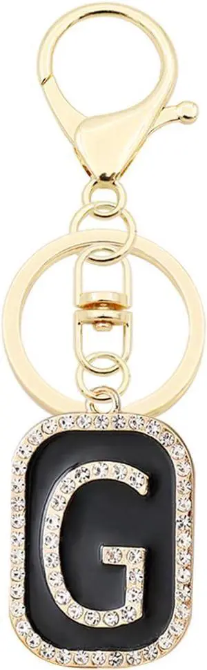 Elechobby Elegant Initial Letter Keychain for Women - Cute Charm for Handbag, Backpack & Car.Gift for Sister, Besties, Mom. Elechobby Elegant Initial Letter Keychain for Women - Cute Charm for Handbag, Backpack & Car.Gift for Sister, Besties, Mom.