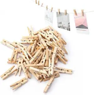 50 Pack 1 Inch Mini Wooden Clothes Pins - Small Craft Pegs | Artwork Display, DIY Projects, Cocktail Picks & Home Decor,Hanging Photos & Party Decorations 50 Pack 1 Inch Mini Wooden Clothes Pins - Small Craft Pegs | Artwork Display, DIY Projects, Cocktail Picks & Home Decor,Hanging Photos & Party Decorations