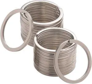20 Pack Silver Key Ring Keychain 1-3/8 Inch 35mm Diameter Metal Flat Split Key Chains Rings for Home Car Dog Tag Office Paracord Lanyards Keys DIY Accessories 20 Pack Silver Key Ring Keychain 1-3/8 Inch 35mm Diameter Metal Flat Split Key Chains Rings for Home Car Dog Tag Office Paracord Lanyards Keys DIY Accessories