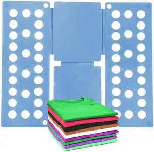 Kids Clothes Shirt Folding Board, Small Size for 1-9 Years Old, Blue Plastic Magic Organization Tool, Durable Foldable Clothes Folder for Towels Kids Clothes Shirt Folding Board, Small Size for 1-9 Years Old, Blue Plastic Magic Organization Tool, Durable Foldable Clothes Folder for Towels