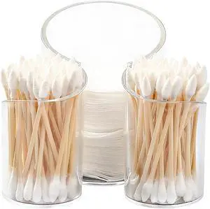 Cotton Pad Holder for Bathroom, cotton round holders Cups Dental Floss Dispenser, Vanity Makeup Organizer Storage Organizer for Cotton Pad QTips Paper Cup Floss Cotton Pad Holder for Bathroom, cotton round holders Cups Dental Floss Dispenser, Vanity Makeup Organizer Storage Organizer for Cotton Pad QTips Paper Cup Floss