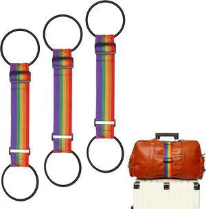Luggage Connector 2 Pack Heavy Duty Suitcases Strap for Travel Multi Use Elastic Bag Belt with Buckle Flexible Travel Essentials Easy to Identify Colorful Luggage Connector 2 Pack Heavy Duty Suitcases Strap for Travel Multi Use Elastic Bag Belt with Buckle Flexible Travel Essentials Easy to Identify Colorful