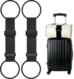 2Pack Adjustable Luggage Straps for Suitcases, Connect Bag to Suitcase | Strong & Durable Polyesterd, Convenient Travel, Travel Essentials, Extremely Travel-friendly for Seniors & Women 2Pack Adjustable Luggage Straps for Suitcases, Connect Bag to Suitcase | Strong & Durable Polyesterd, Convenient Travel, Travel Essentials, Extremely Travel-friendly for Seniors & Women