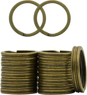 20 Pack Key Ring Keychain 3/4 Inch 20mm Diameter Metal Flat Split Key Chains Rings for Home Car Dog Tag Office Lanyards Keys Attachment Bronze 20 Pack Key Ring Keychain 3/4 Inch 20mm Diameter Metal Flat Split Key Chains Rings for Home Car Dog Tag Office Lanyards Keys Attachment Bronze