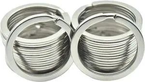 20 Pack Key Ring Keychain 1 Inch 25mm Diameter Metal Flat Split Key Chains Rings for Home Car Dog Tag Office Lanyards Keys Attachment Silver 20 Pack Key Ring Keychain 1 Inch 25mm Diameter Metal Flat Split Key Chains Rings for Home Car Dog Tag Office Lanyards Keys Attachment Silver