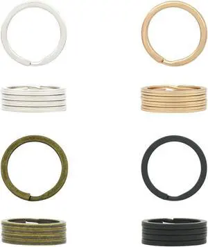 20 Pack Key Ring Keychain 1 Inch(25mm) Diameter Metal Flat Split Key Chains Rings Mix Colors for Home Car Dog Tag Office Lanyards Keys Attachment 20 Pack Key Ring Keychain 1 Inch(25mm) Diameter Metal Flat Split Key Chains Rings Mix Colors for Home Car Dog Tag Office Lanyards Keys Attachment