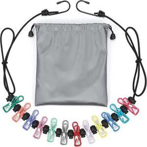 Retractable Portable Travel Clothesline with 12 Clips | Indoor Outdoor, Clothes Drying Rack, For Hotel, Cruise, Camping Accessories Retractable Portable Travel Clothesline with 12 Clips | Indoor Outdoor, Clothes Drying Rack, For Hotel, Cruise, Camping Accessories