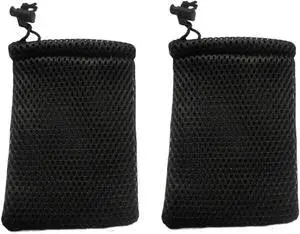 Nylon Mesh Drawstring Bag, Small Storage Pouch String Bags 5 x 3.5 Inch for Mini Stuff MP3 Charger Earphone Key,Black 6pcs Nylon Mesh Drawstring Bag, Small Storage Pouch String Bags 5 x 3.5 Inch for Mini Stuff MP3 Charger Earphone Key,Black 6pcs