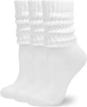 Rehelu Womens Scrunch Crew Socks Cushioned Cotton Retro Slouchy Boot Socks Rehelu Womens Scrunch Crew Socks Cushioned Cotton Retro Slouchy Boot Socks