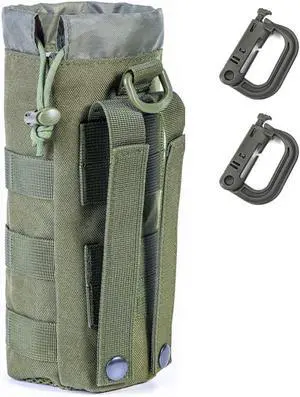 Upgraded Sports Water Bottles Pouch Bag, Tactical Drawstring Molle Water Bottle Holder Tactical Pouches, Travel Mesh Water Bottle Bag Tactical Hydration Carrier Upgraded Sports Water Bottles Pouch Bag, Tactical Drawstring Molle Water Bottle Holder Tactical Pouches, Travel Mesh Water Bottle Bag Tactical Hydration Carrier