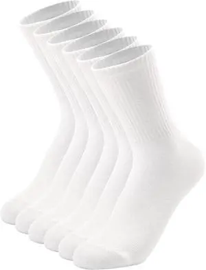 DOKUTOKU 3-12 Pack Womens Crew Socks Size 6-9 Light Weight Thin Casual Calf Socks DOKUTOKU 3-12 Pack Womens Crew Socks Size 6-9 Light Weight Thin Casual Calf Socks