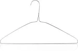 HANGERWORLD Silver Metal Wire Clothes Hangers 16inch 13 Gauge Clothes Garment Coat Hanger (10 Pack) HANGERWORLD Silver Metal Wire Clothes Hangers 16inch 13 Gauge Clothes Garment Coat Hanger (10 Pack)