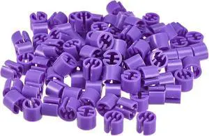 MECCANIXITY Clothes Hanger Marker Blank Fit 3.5mm Rod for Garment Color Coding Purple Count 100 MECCANIXITY Clothes Hanger Marker Blank Fit 3.5mm Rod for Garment Color Coding Purple Count 100