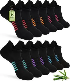 Ankle Socks for Women, Bamboo Viscose Moisture Wicking Socks | 40% Bamboo Viscose and 40% Cotton,Breathable Low Cut Cooling Socks for Summer in Gift Box, Fit Womens Shoe Size 7-9/9-11 Ankle Socks for Women, Bamboo Viscose Moisture Wicking Socks | 40% Bamboo Viscose and 40% Cotton,Breathable Low Cut Cooling Socks for Summer in Gift Box, Fit Womens Shoe Size 7-9/9-11