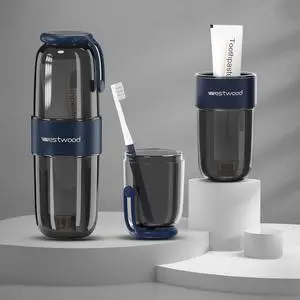 Westwood Travel Toothbrush Case Large Toothbrush Holder with Cover | Portable Travel Toothbrush Case,Large Toothbrush Container For Toothbrushes, Toothpaste And Razors Westwood Travel Toothbrush Case Large Toothbrush Holder with Cover | Portable Travel Toothbrush Case,Large Toothbrush Container For Toothbrushes, Toothpaste And Razors