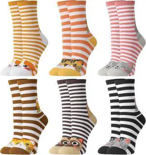 Novelty Fun Crew Socks for Women Men | Colorful Crazy Funny Breathable Printed Socks for Gifts Novelty Fun Crew Socks for Women Men | Colorful Crazy Funny Breathable Printed Socks for Gifts