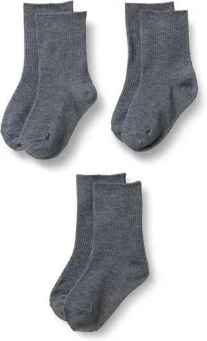 Amazon Essentials Boys' Ribbed Crew School Socks, Lightweight Flat-Knit, 3 Pairs Amazon Essentials Boys' Ribbed Crew School Socks, Lightweight Flat-Knit, 3 Pairs