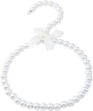Scarf Organizer Ring Holder, 5.75 Inch White, 1Pc | Faux Pearl Beads Design, Tie Hanger For Neckties Shawls Scarves Veils, Plastic Artificial Pearl Scarf Organizer Ring Holder, 5.75 Inch White, 1Pc | Faux Pearl Beads Design, Tie Hanger For Neckties Shawls Scarves Veils, Plastic Artificial Pearl