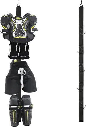Hockey Hanger Portable Hanging Dryig Rack Hockey Gifts for Home and Outdoor Using in Ice Hockey Skating Football Camping Fishing 5 Hooks (Black) Hockey Hanger Portable Hanging Dryig Rack Hockey Gifts for Home and Outdoor Using in Ice Hockey Skating Football Camping Fishing 5 Hooks (Black)