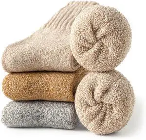 YZKKE Boots Socks for Women Thermal Winter Solid Thick Warm Wool Crew Sock | Soft Hiking Boot Hosiery Sock,Free Size 5-10, Classic Cozy Cold Winter Fall Gift for Mom Grandma Wife Stocking Stuffers YZKKE Boots Socks for Women Thermal Winter Solid Thick Warm Wool Crew Sock | Soft Hiking Boot Hosiery Sock,Free Size 5-10, Classic Cozy Cold Winter Fall Gift for Mom Grandma Wife Stocking Stuffers