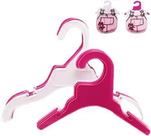 Pet Clothing Hanger, 10PCS Plastic Anti-Skid Dog Puppy Cat Clothes Clothing Rack for Small Animals (Pink, S Pet Clothing Hanger, 10PCS Plastic Anti-Skid Dog Puppy Cat Clothes Clothing Rack for Small Animals (Pink, S