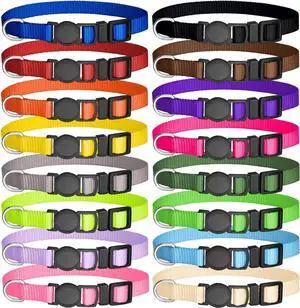 16 PCS Puppy Collars, Safety Buckle Collars for Litter Nylon Adjustable Puppy Collars for Small Puppies, Breakaway Whelping Collars Pet Supplies,Stuff,Accessories(S) 16 PCS Puppy Collars, Safety Buckle Collars for Litter Nylon Adjustable Puppy Collars for Small Puppies, Breakaway Whelping Collars Pet Supplies,Stuff,Accessories(S)